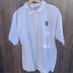Vintage 90s Los Angeles Raiders NFL Golf Polo Shirt Mens VTG